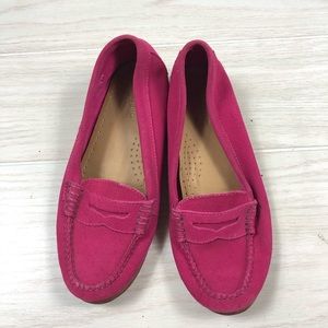 Pink handcrafted Weejun Moccasins GH Bass size 7.5